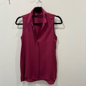 Pink silk Theory sleeveless top - never worn